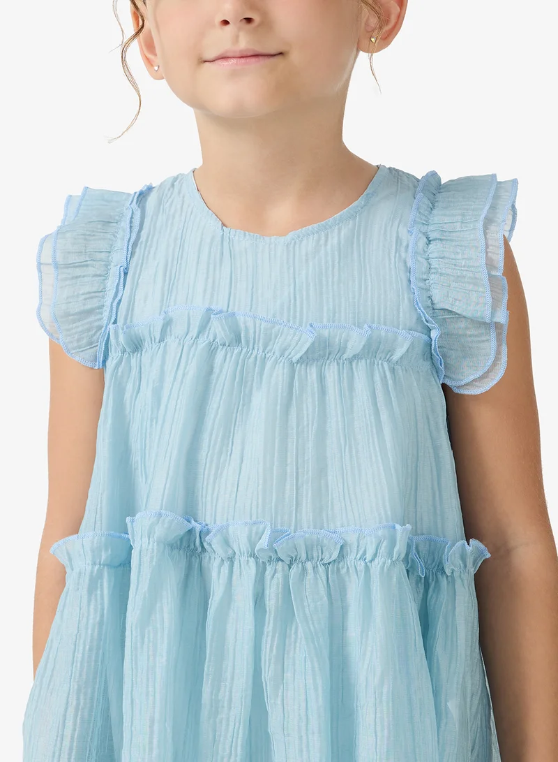 Pinata  Blue Ruffle Occasion Dress for Women | Best Price UAE
